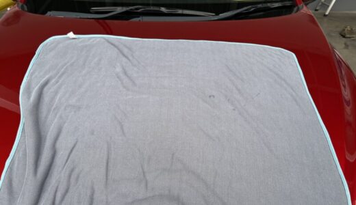 ワックスウォッシュ川上さんの拭き上げタオルを使ってセルフ洗車の時短に成功